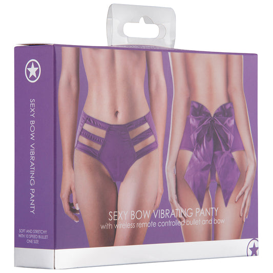 Ouch! Sexy Bow Vibrating Panty-Purple