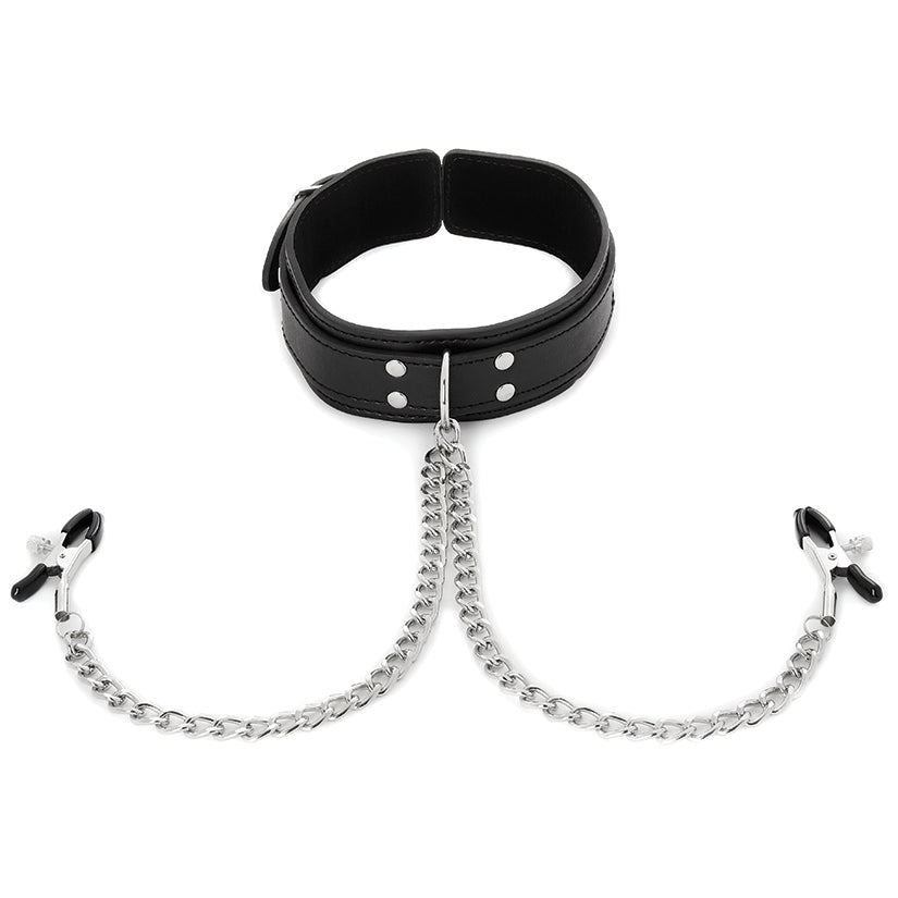 Sportsheets Collar With Nipple Clamps