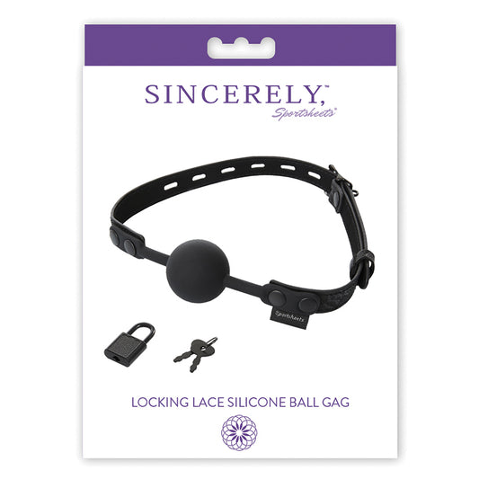 Sincerely Locking Lace Silicone Ball Gag