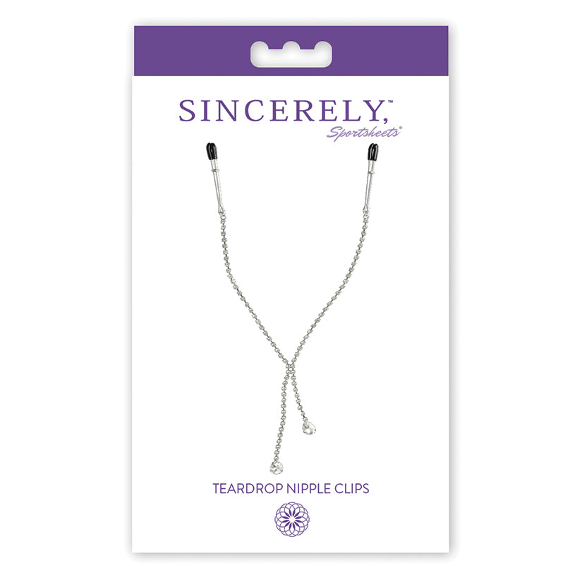 Sincerely Diamond Tear Drop Nipple Clips