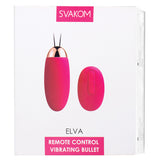 Elva Vibrating Bullet-Plum Red