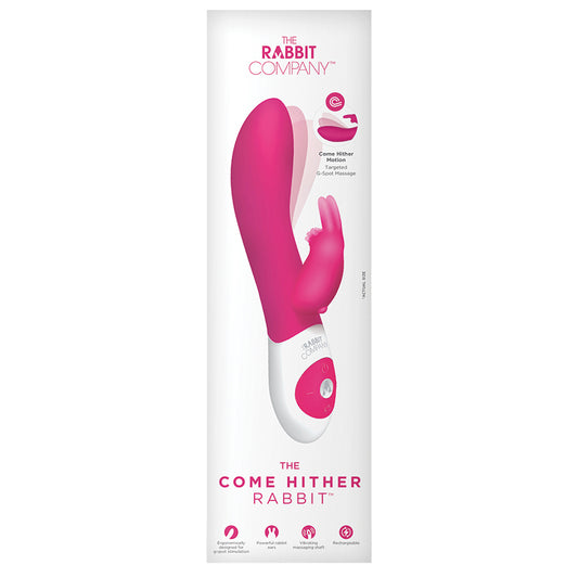 The Come Hither Rabbit Rechargeable-Hot Pink 7.75"