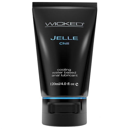 Wicked Jelle Chill Cooling Waterbased Anal Lubricant 4oz