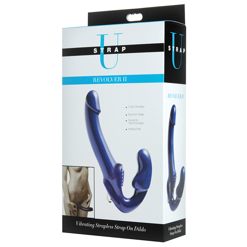 Strap U Revolver II Vibrating Strapless Strap On Dildo