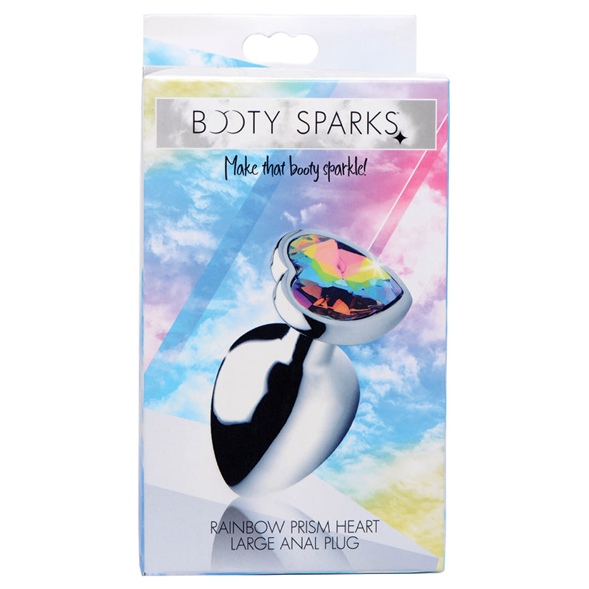 Booty Sparks Rainbow Prism Heart Anal Plug