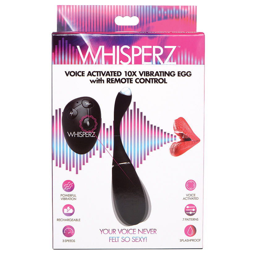 Whisperz Voice Activated 10X Vibrating Egg With Remote Control