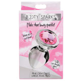 Booty Sparks Pink Gem Glass Anal Plug