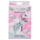 Booty Sparks Pink Gem Glass Anal Plug