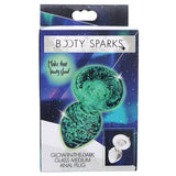 Booty Sparks Glow-In-The-Dark Glass Anal Plug