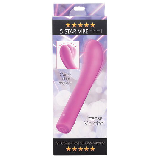 Inmi 5 Star Vibe - 9x Come Hither G-Spot Vibrator-Pink