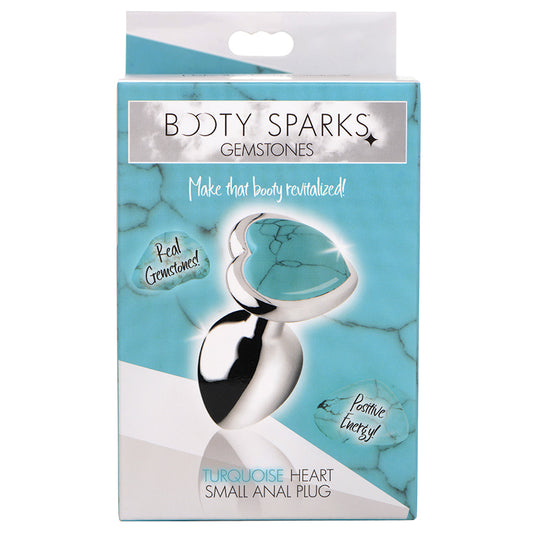 Booty Sparks Gemstones Turquoise Heart Small