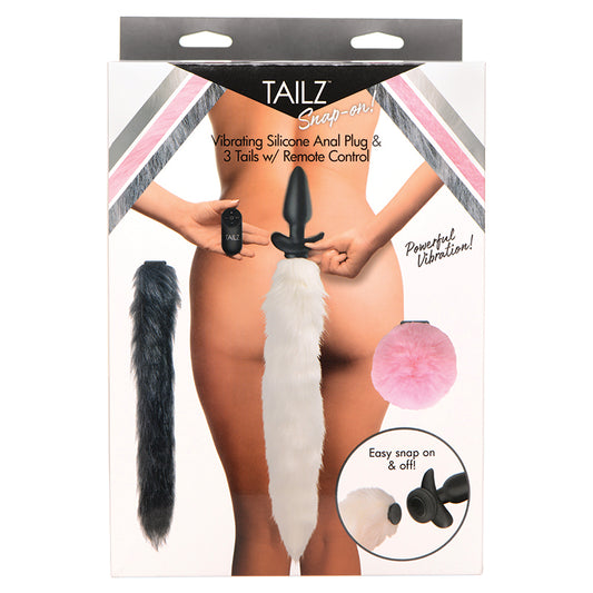 Tailz Vibrating Anal Plug & 3 Tails With Remote Control